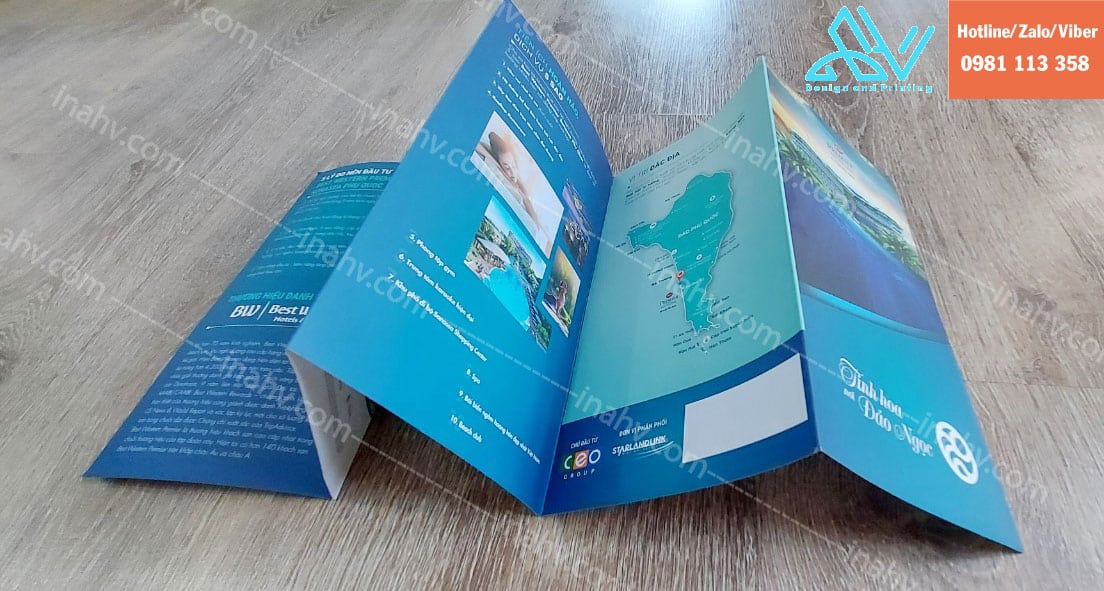 Mẫu in Brochure du lịch